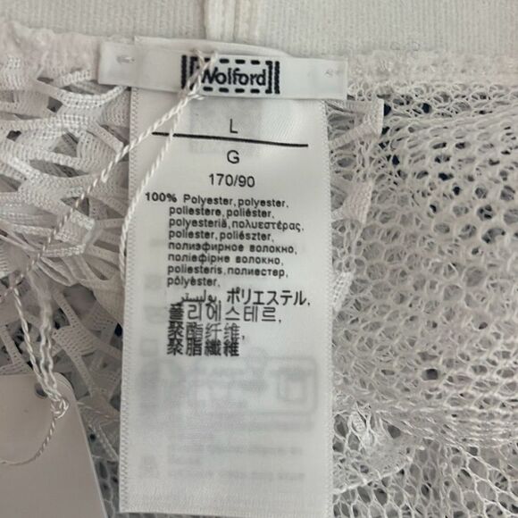 NWT Wolford Fading Net Skirt White L - Picture 14 of 16